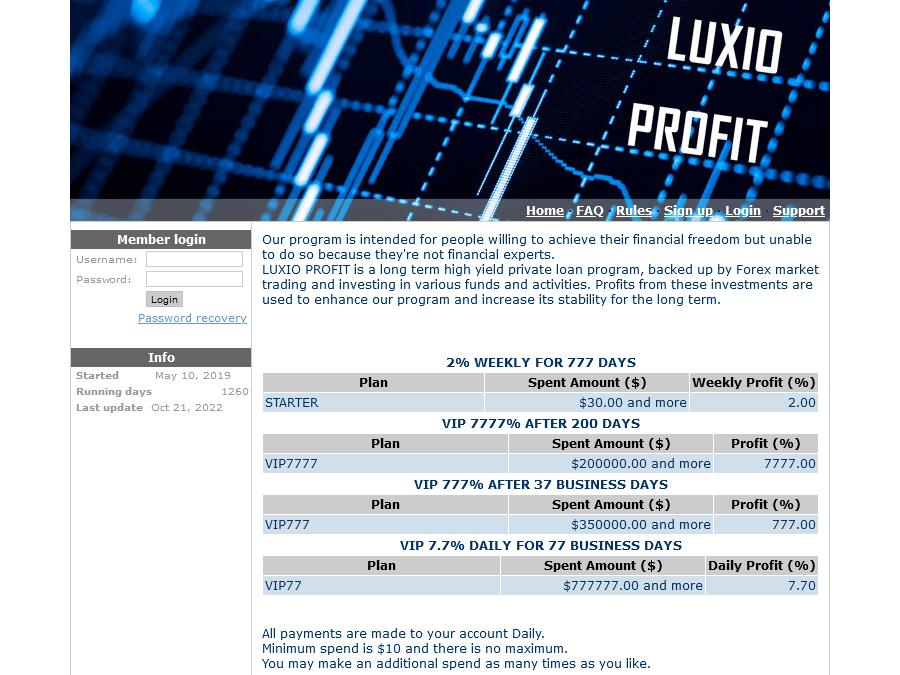 Luxio Profit